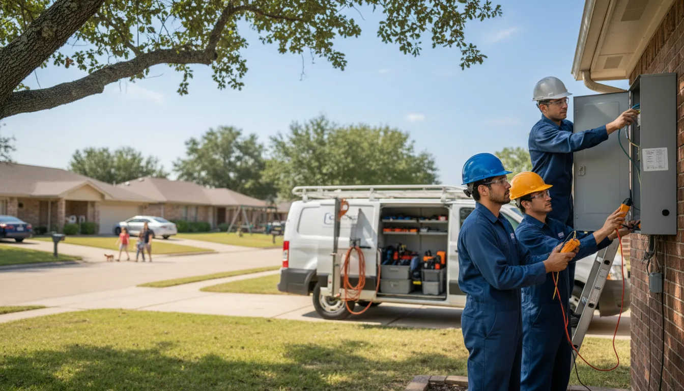 Certified electrician providing emergency electrical services in League City, TX